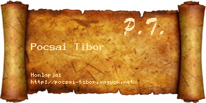 Pocsai Tibor névjegykártya